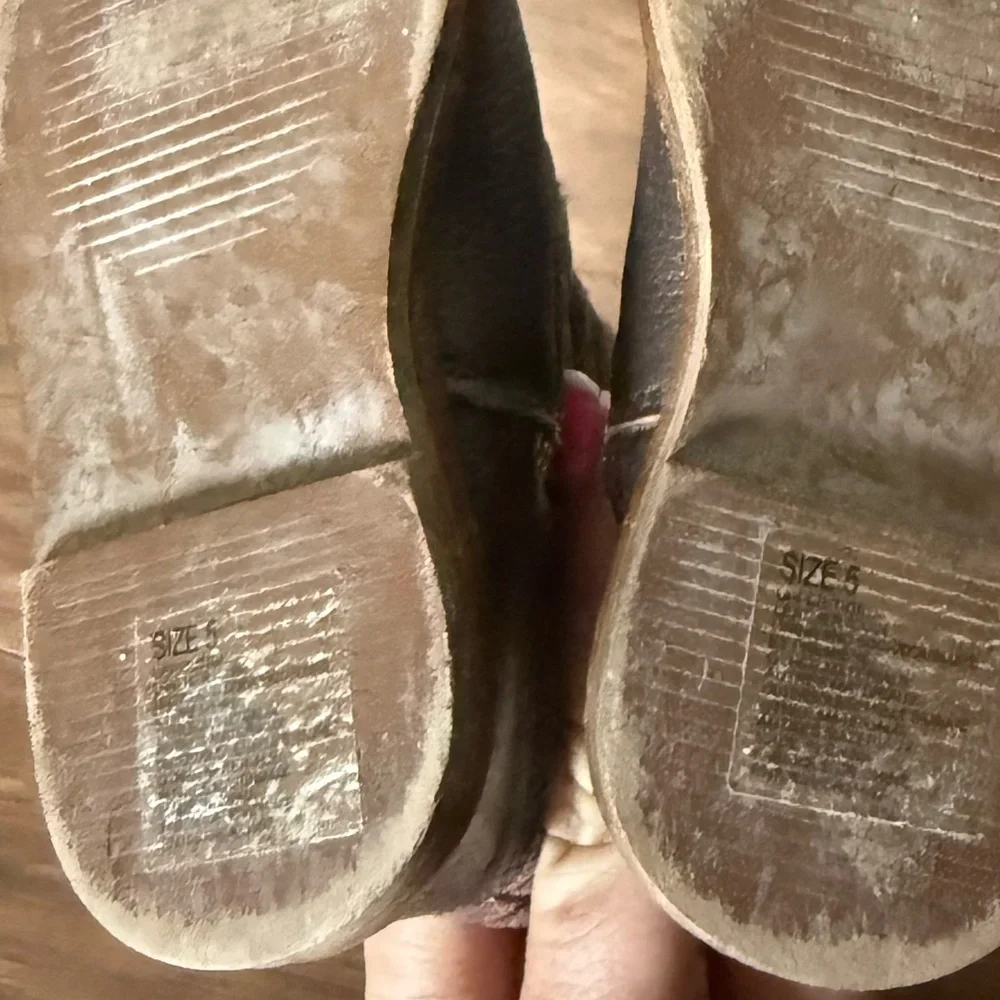 Janie and Jack Quilted Leather Brown Boots-Size 5